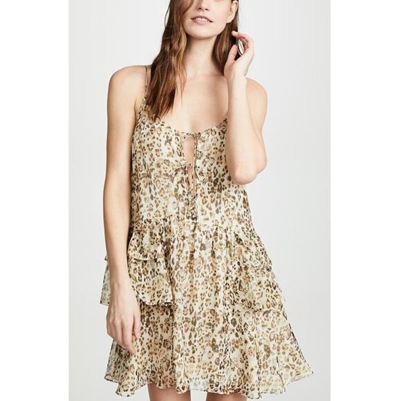 IRO Buzon Silk Leopard Print Dress NWT - Picture 2 of 12